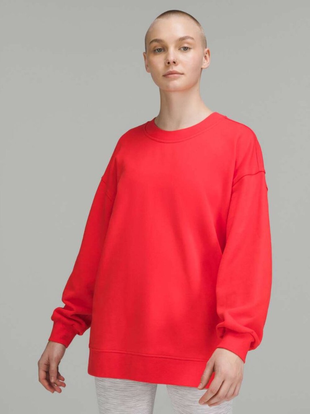 lululemon athletica Red Oversized Crewneck Sweatshirt